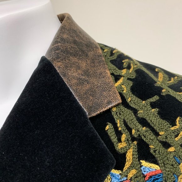 VINTAGE Asylum by Raw7 Coat Dragon Embroidery - Picture 3 of 8